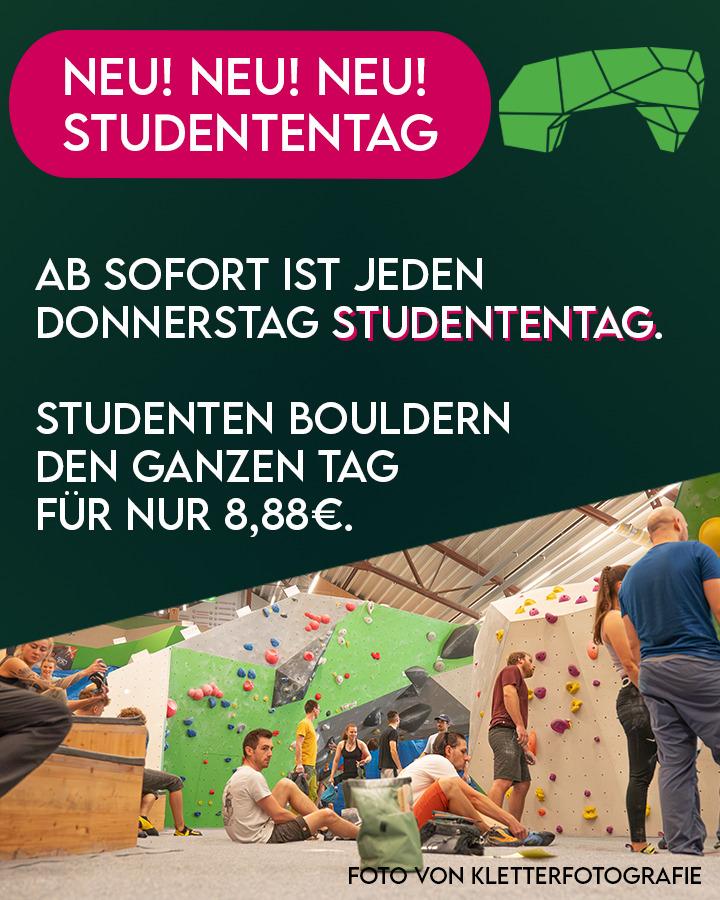 Studententag Studententag jeden Donnerstag