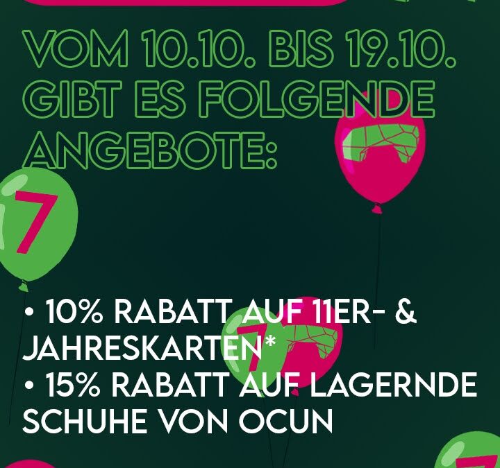 Die Boulderhalle feiert Geburtstag